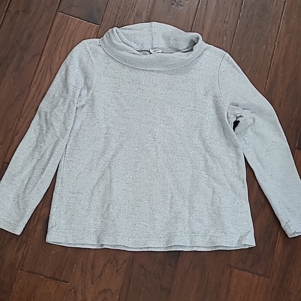 J. Crew Light Gray Blend Turtleneck Top size Medium